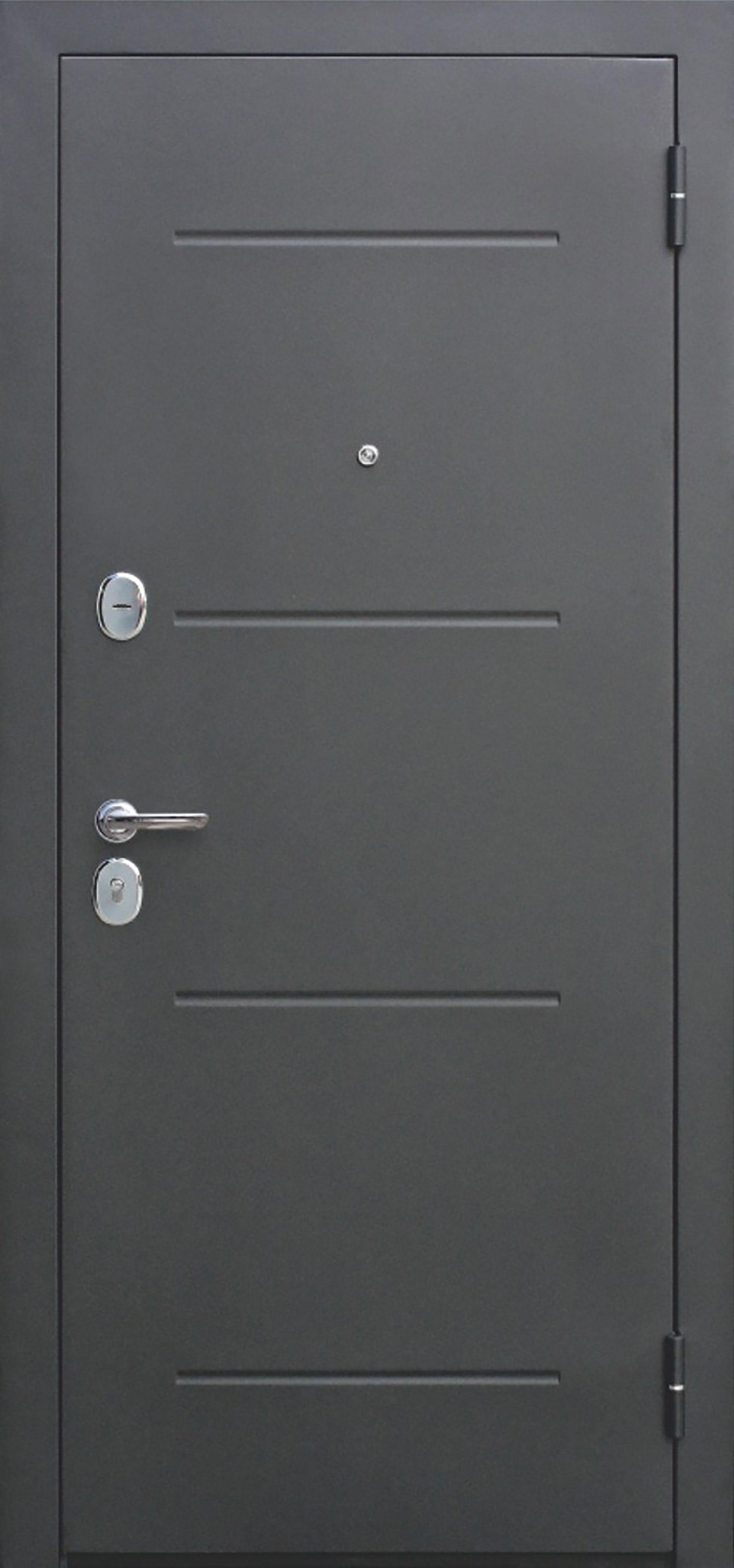 Входная дверь «Гарда» 7,5 см серебро Темный кипарис