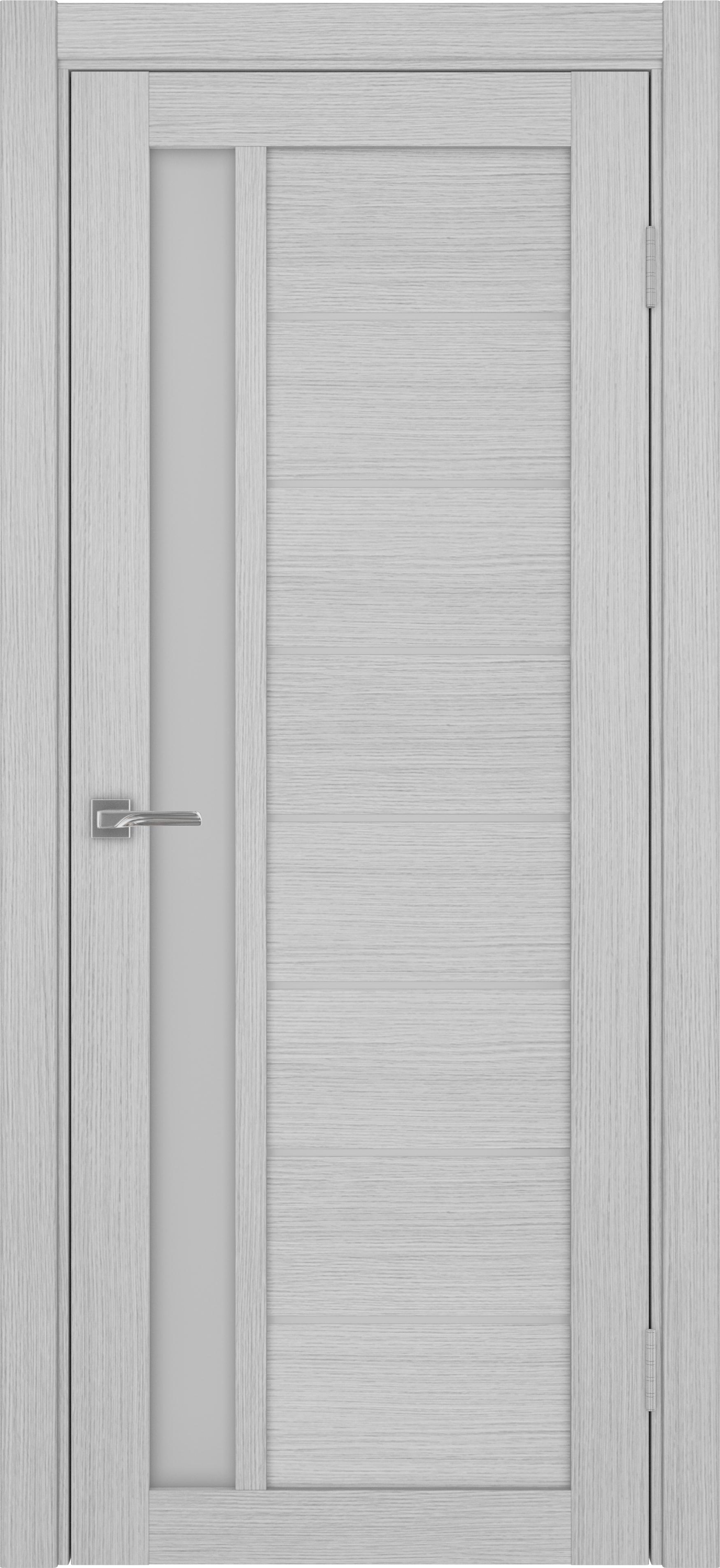 Межкомнатная дверь «Турин 554 Дуб серый» стекло сатин
