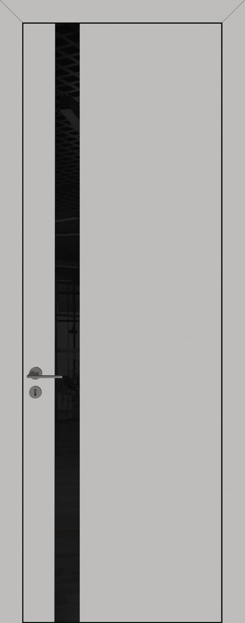 Межкомнатная дверь «Квалитет K2 Alu Black» серый матовый