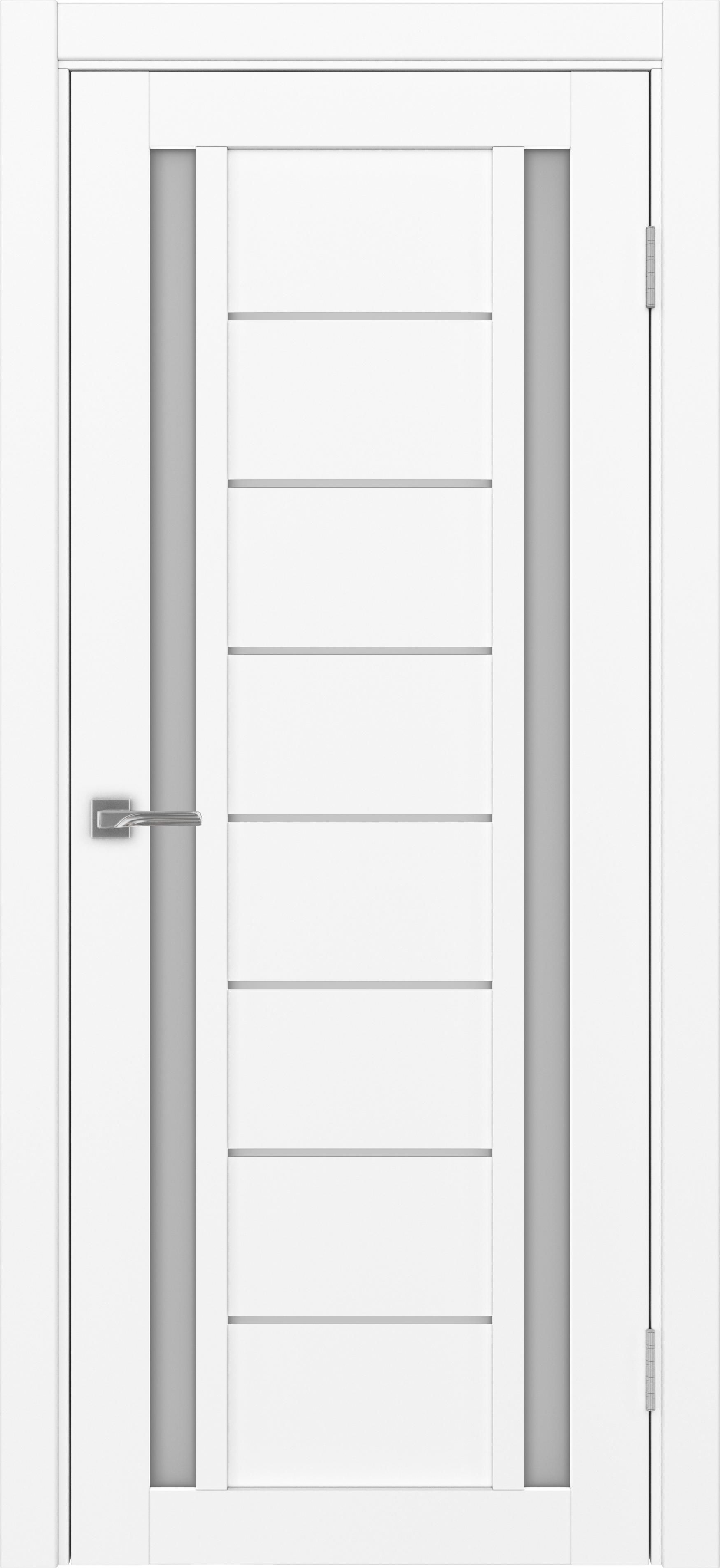 Межкомнатная дверь «Турин 558.212 Белый снежный» стекло сатин
