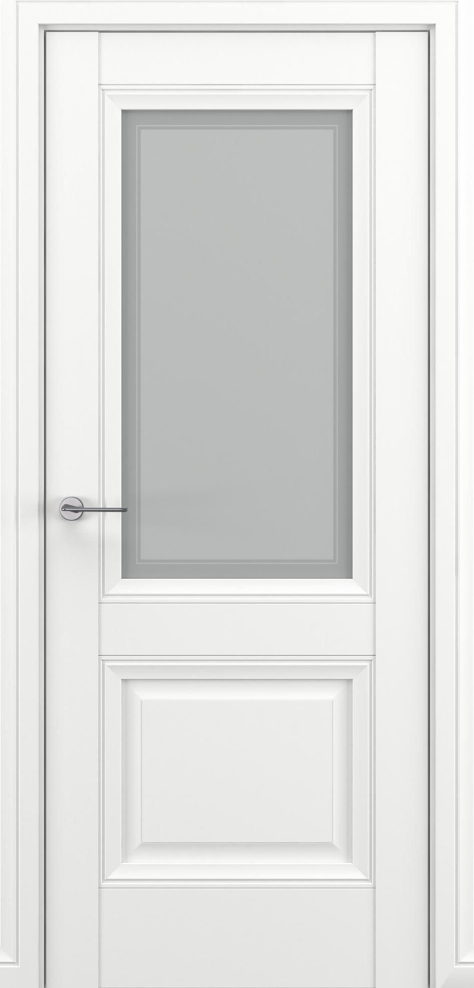 Межкомнатная дверь «Classic Baguette Венеция В3» со стеклом белый