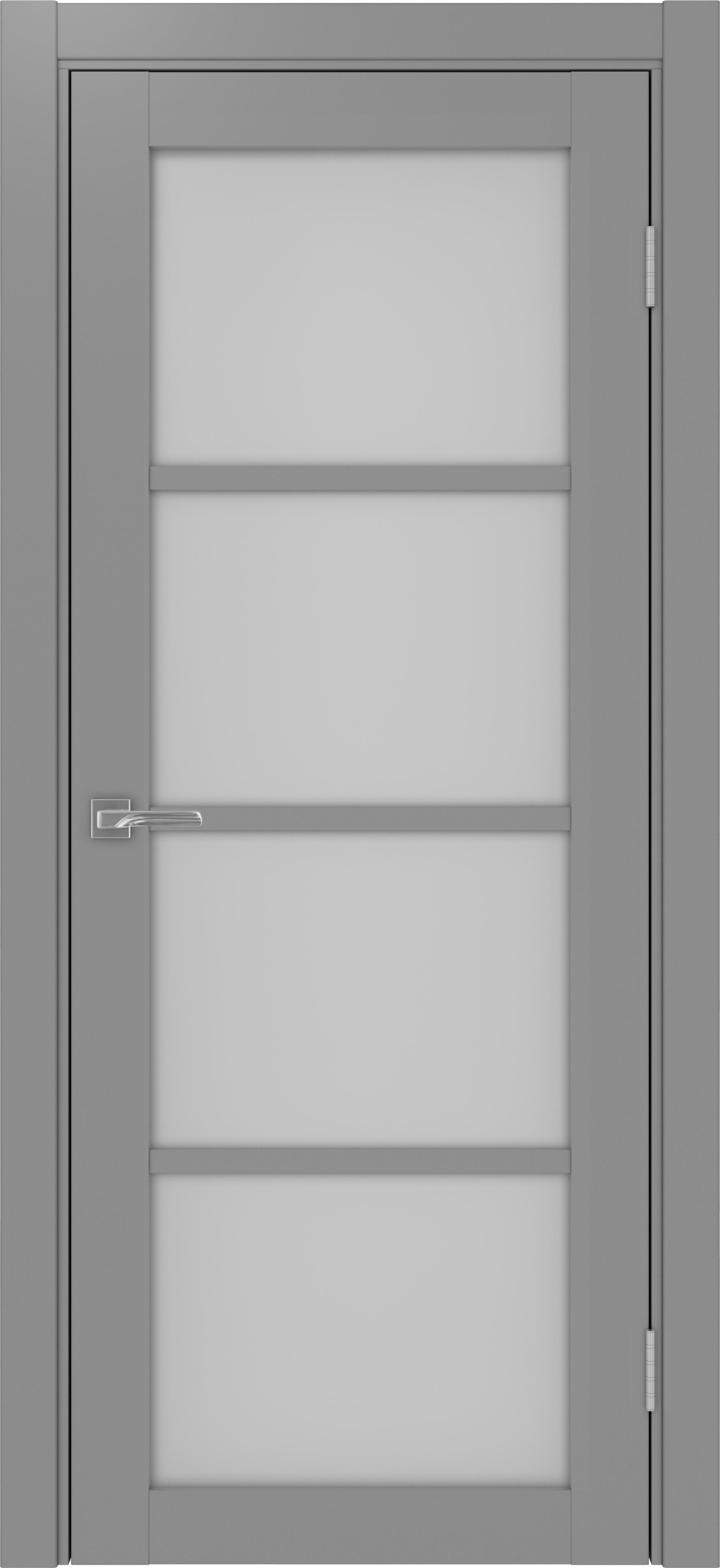 Межкомнатная дверь «Турин 540.2222 Серый» стекло сатин