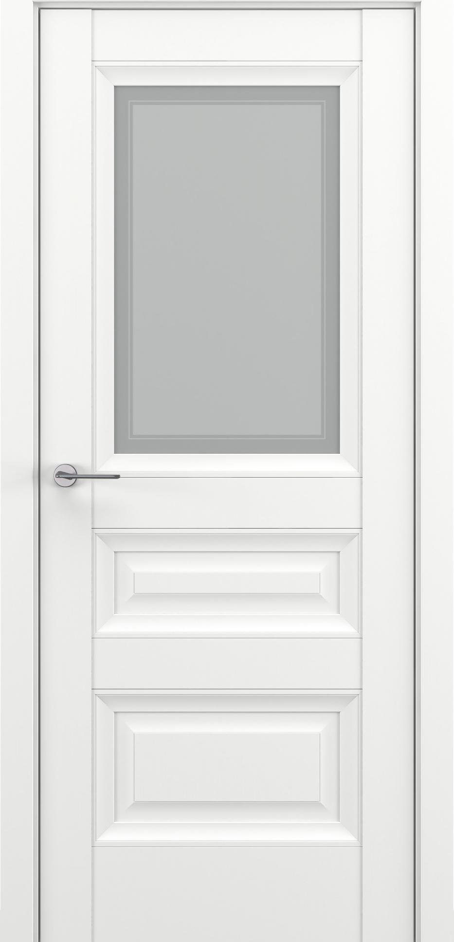 Межкомнатная дверь «Classic Baguette Ампир В2» со стеклом белый